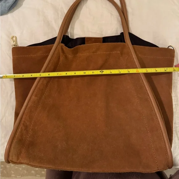 ASOS Brown Suede Tote Bag - Picture 7 of 12